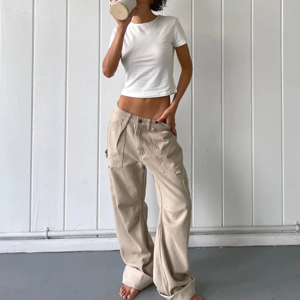 Lioness beige cargo pants